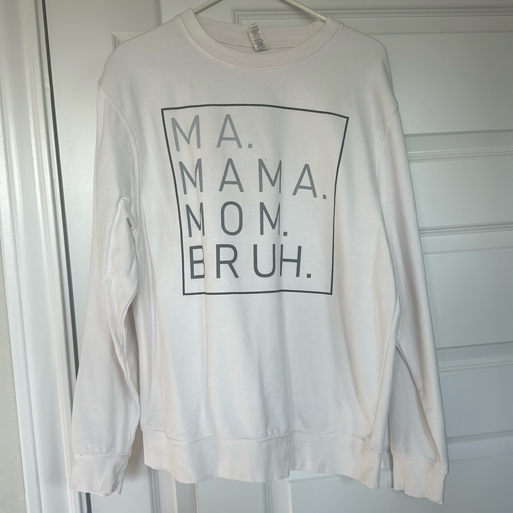 White sweatshirt